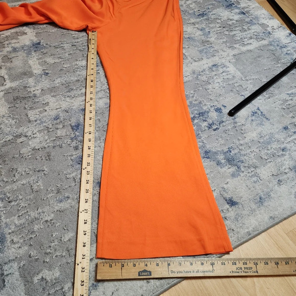 NWT Lita By Ciara Orange Cutout Flare Jumpsuit Viscose women's size XXL - Picture 10 of 14